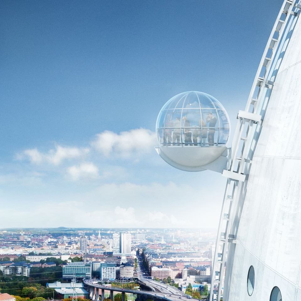 globen skyview круговой лифт